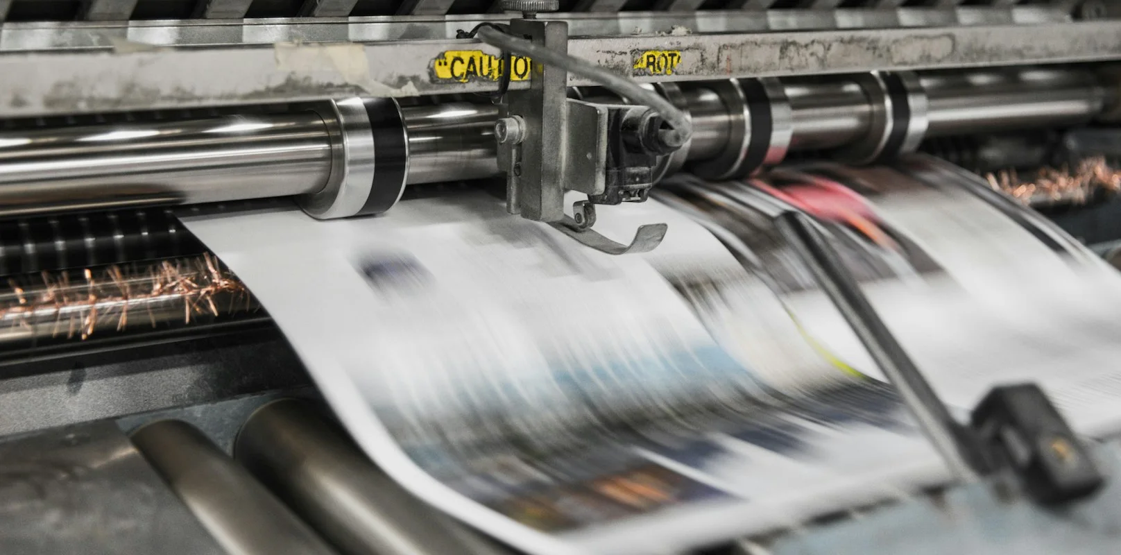 Druckmaschine in einer Druckerei